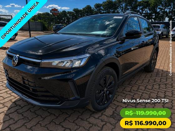 VOLKSWAGEN NIVUS 1.0 200 TSI TOTAL FLEX SENSE AUTOMÁTICO VOLKSWAGEN NIVUS 1.0 200 TSI TOTAL FLEX SENSE AUTOMÁTICO
